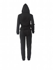 Casual Letter Print Hoodie & Pants Set Women's Clothing