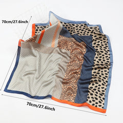 Men's Leopard Spotted Square Scarf