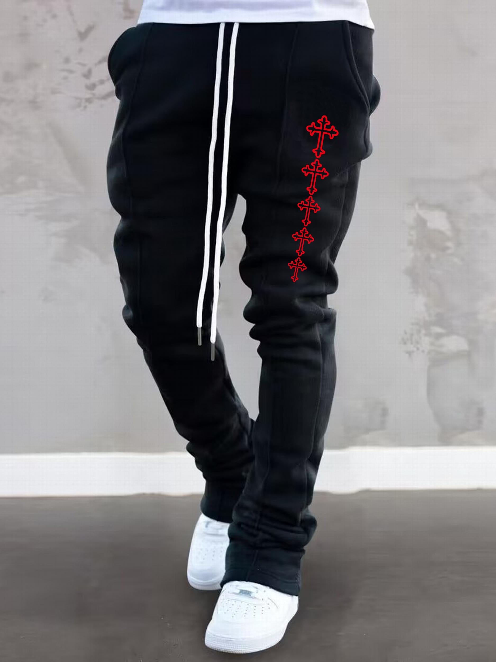 Graphic Print Men's Sweatpants Casual Sports Pants
