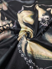 Skull 3D Pattern Print Men's Short Sleeve Comfy T-Shirt Graphic Tee