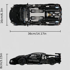 1314pcs Sports Car Building Blocks Set 1:14 Scale Large Model Toy