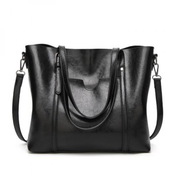 Oil Wax Leather Shoulder Bag Tote Crossbody Handbag Women Handbag