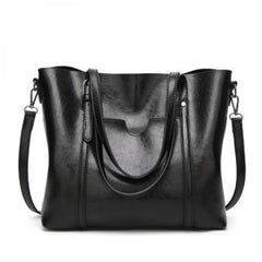 Oil Wax Leather Shoulder Bag Tote Crossbody Handbag Women Handbag