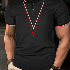 Men's Breathable Golf Short Sleeve Shirts Sports Top For Athletic Gym