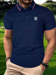 Symbol Pattern Men's Custom Fit Polo Shirt