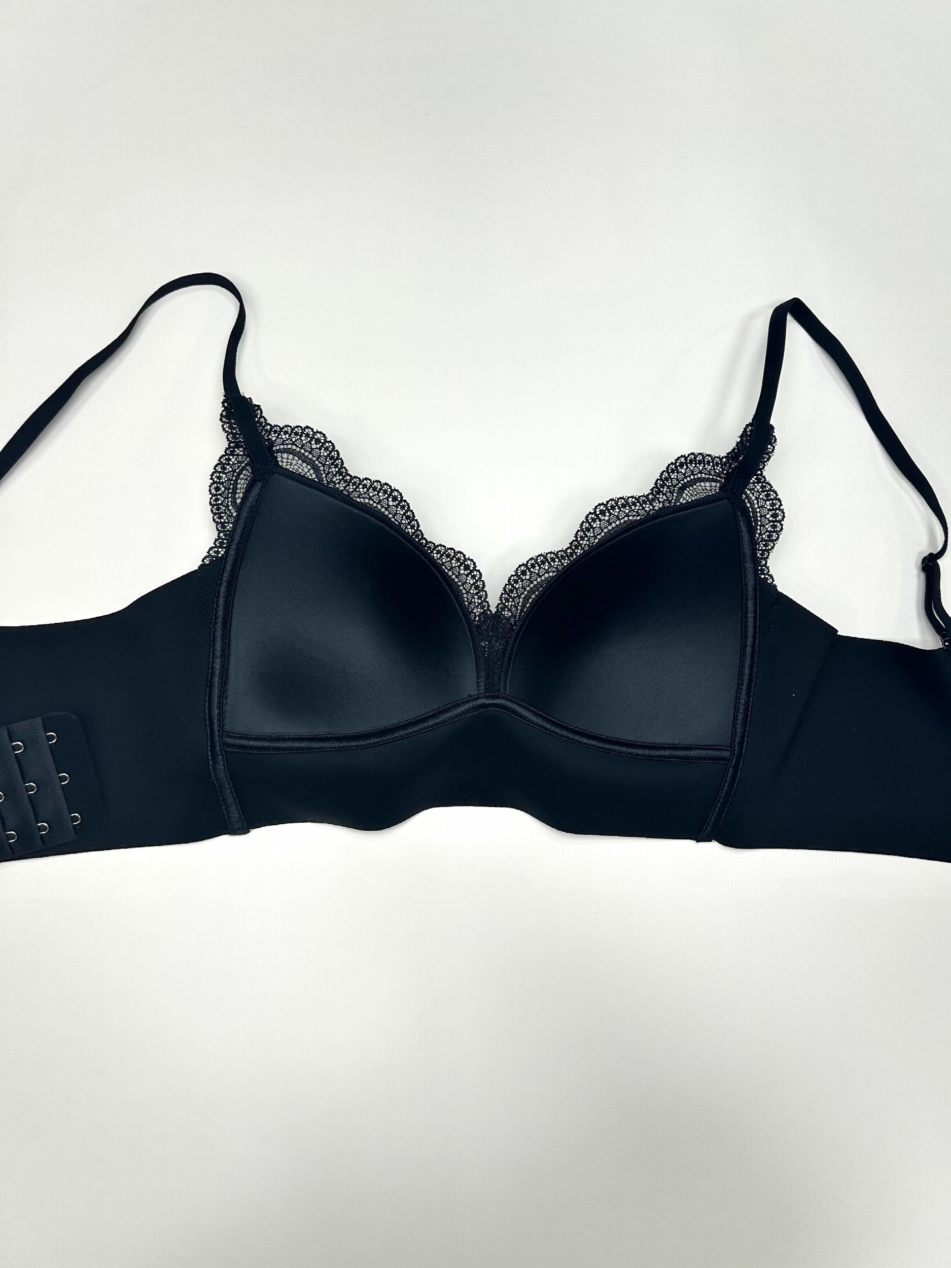 Lace Wireless Bra Breathable Scallop Trim Lingerie
