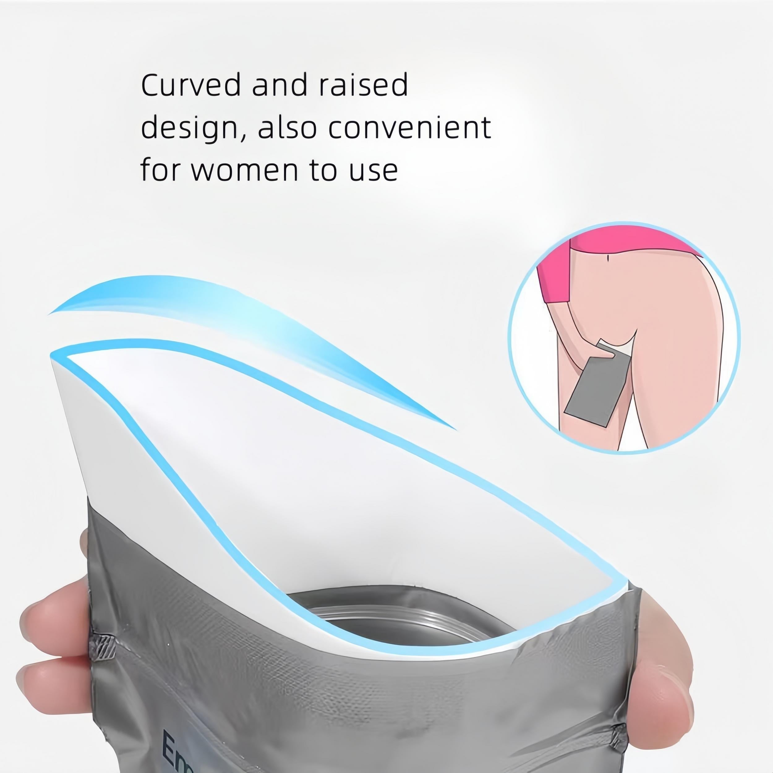 2pcs Outdoor Emergency Urine Bag for Travel and Camping