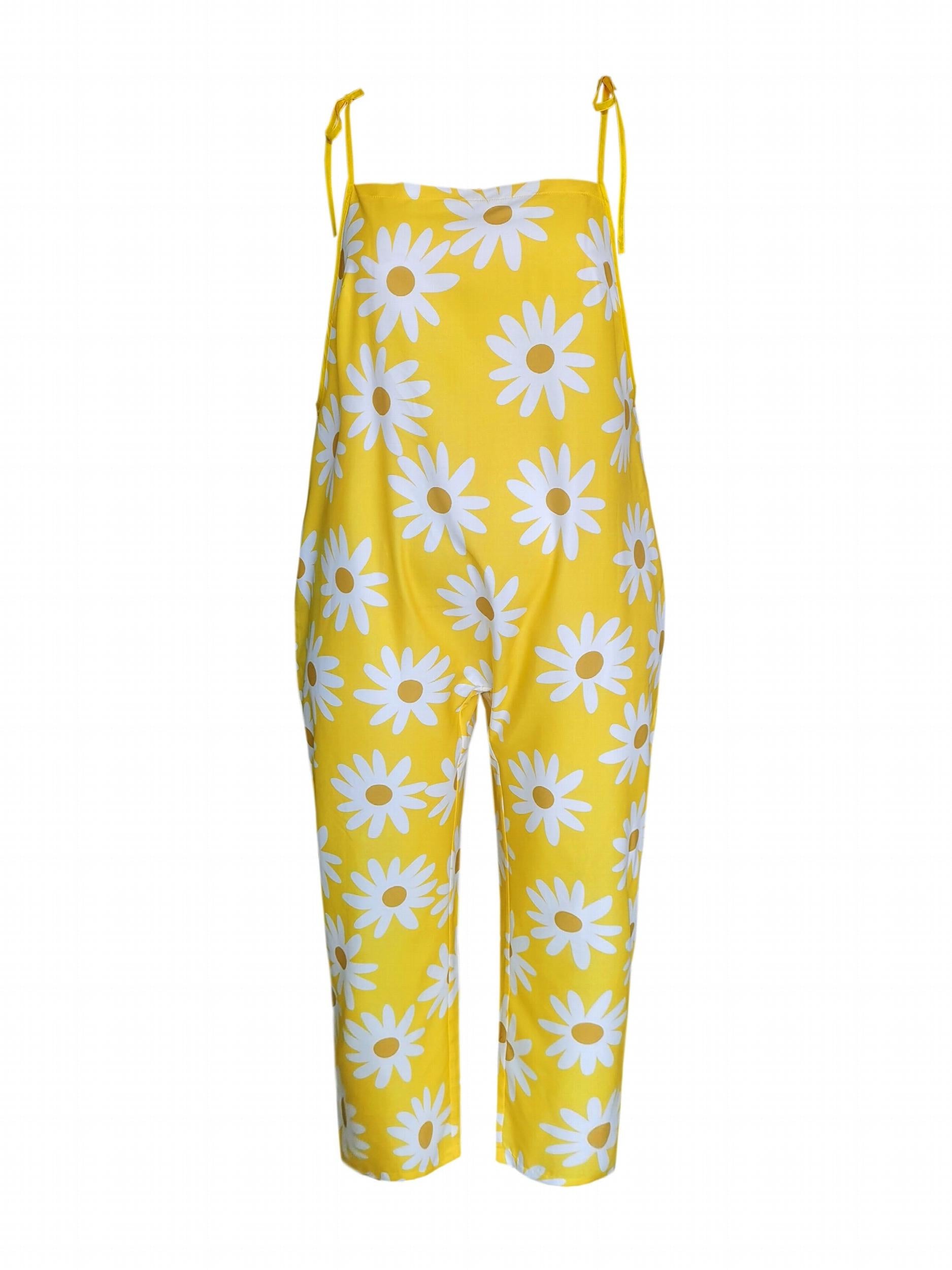 Floral Print Cami Jumpsuit Women's Overalls