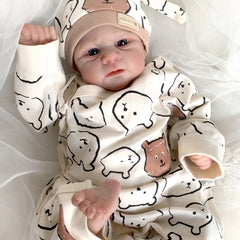 Reborn Baby Boy Dolls 3D Painted Veins Cloth Body Christmas Gift