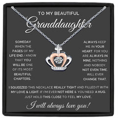 Princess CZ Necklace Birthday Gift