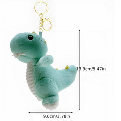 Cartoon Dinosaur Plush Keychain Backpack Pendant Accessories