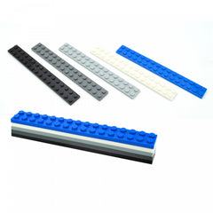 12pcs 2x16 Point Building Blocks Long Thin Blocks Educational Toys