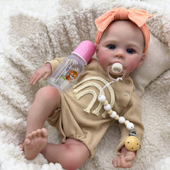 KEKEAIAI 17 inch Soft Body Reborn Baby Doll with Artisan Craftsmanship