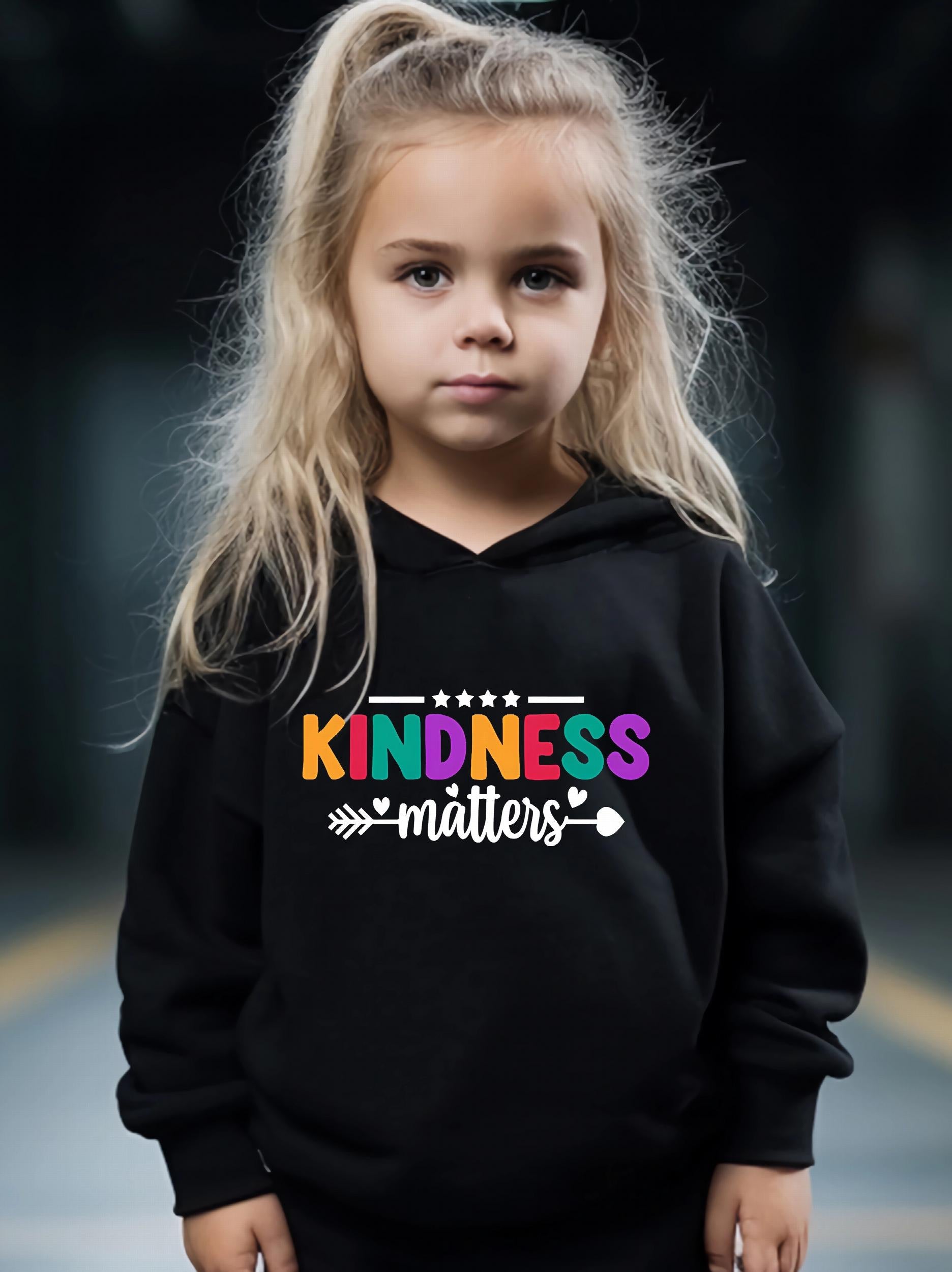 Kid's Kindness Matters Print Outfit Hoodie & Pants Set