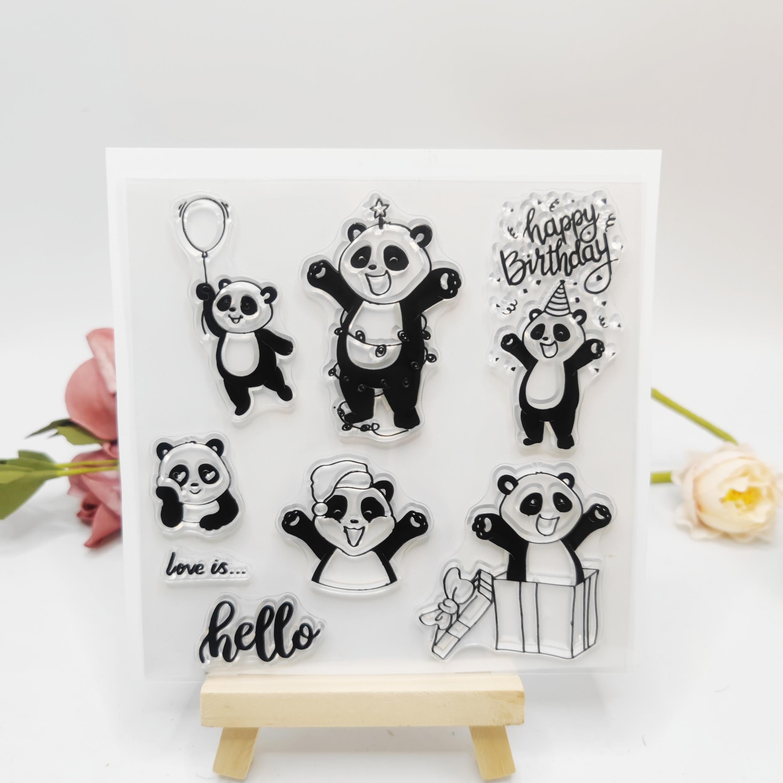 Panda Blessing Stamp - Halloween Christmas Gift