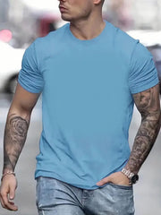Men's Solid Short Sleeve Comfy T-shirt