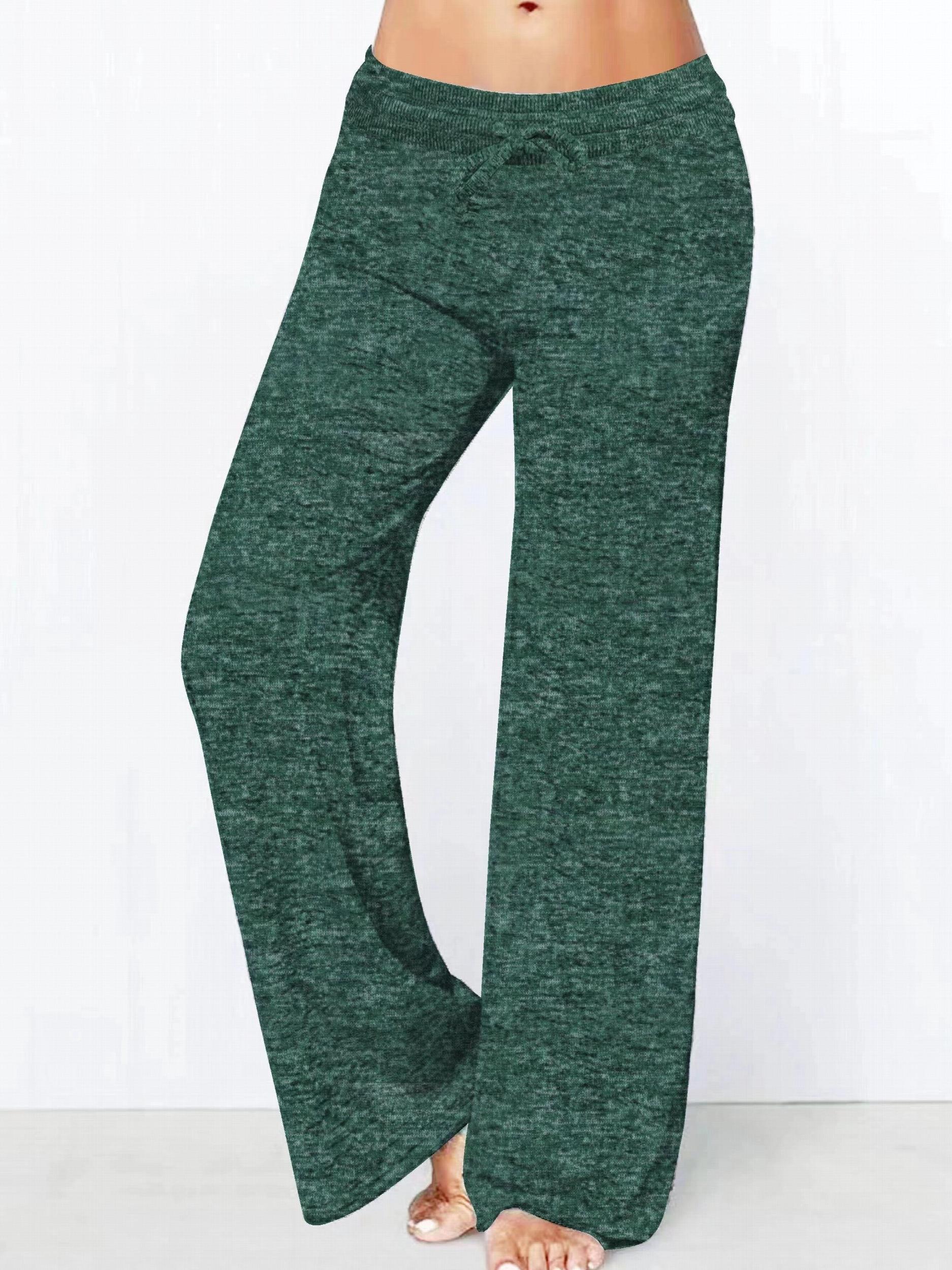 Solid Drawstring Straight Leg Pants Casual Loose Pants For Spring & Fall