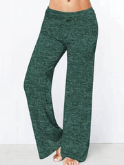 Solid Drawstring Straight Leg Pants Casual Loose Pants For Spring & Fall