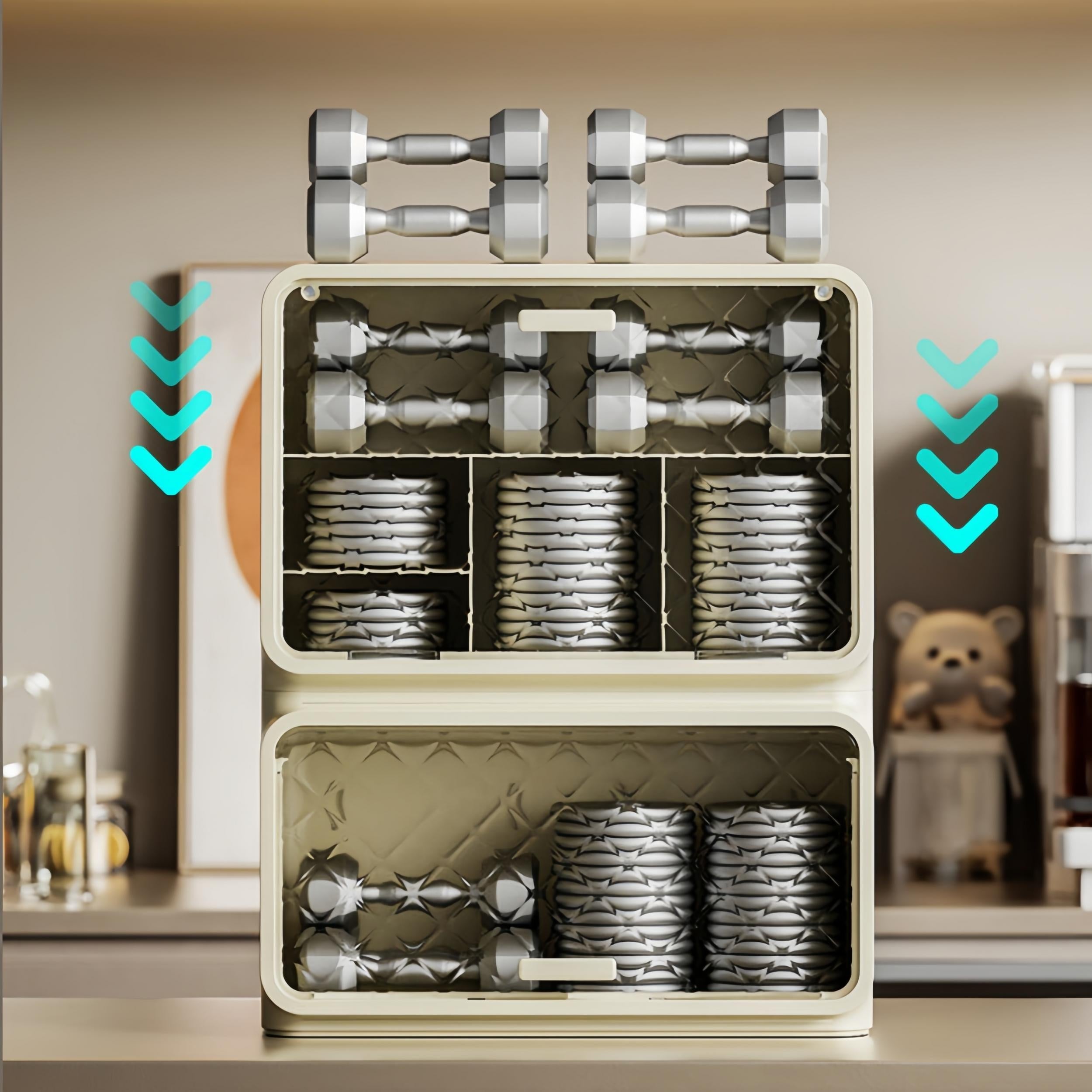 1pc Cup Storage Rack Dust proof Desktop Tea Cup Holder Cabinet