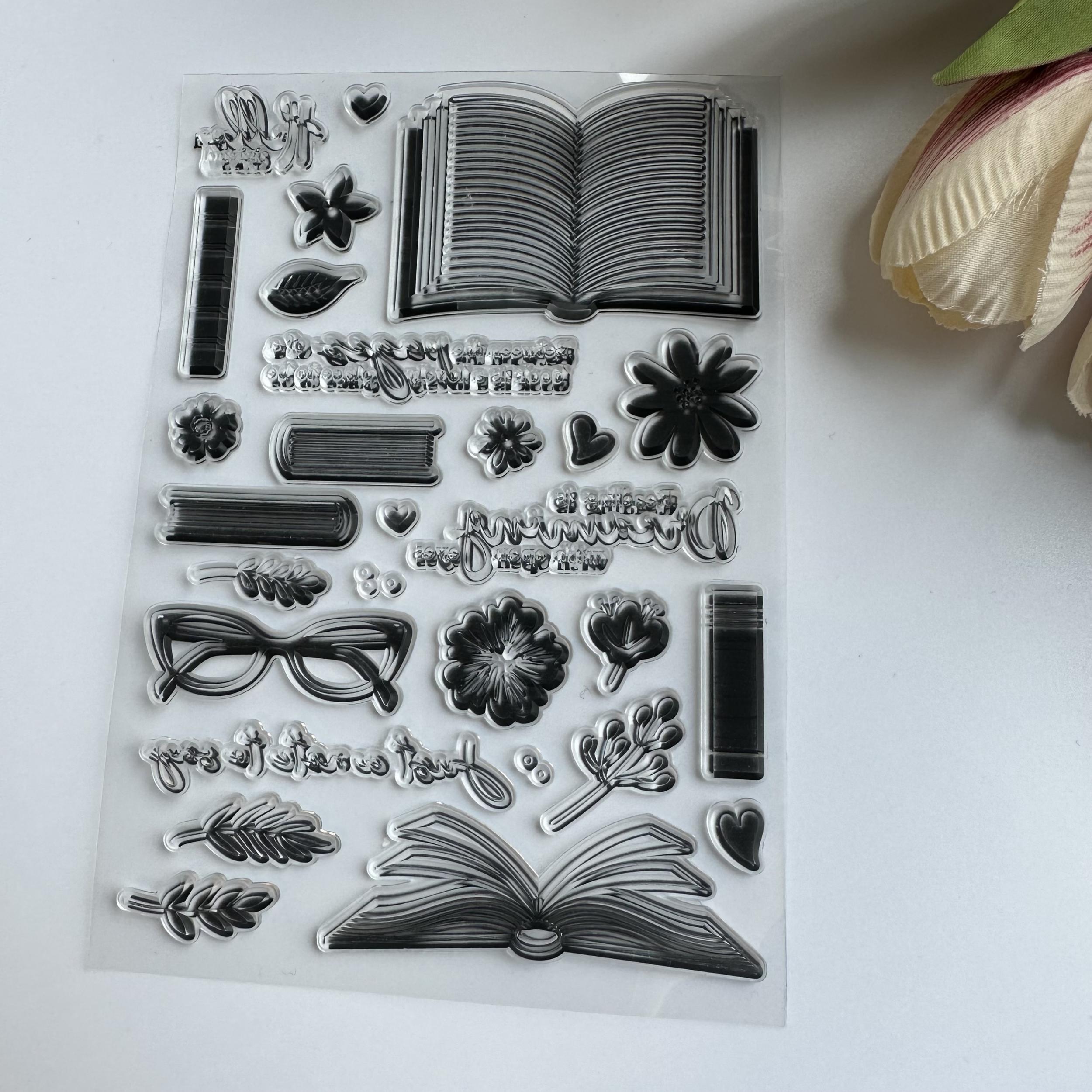 Reusable Silicone Rubber Transparent Stamps for Card Making and Scrapbooking