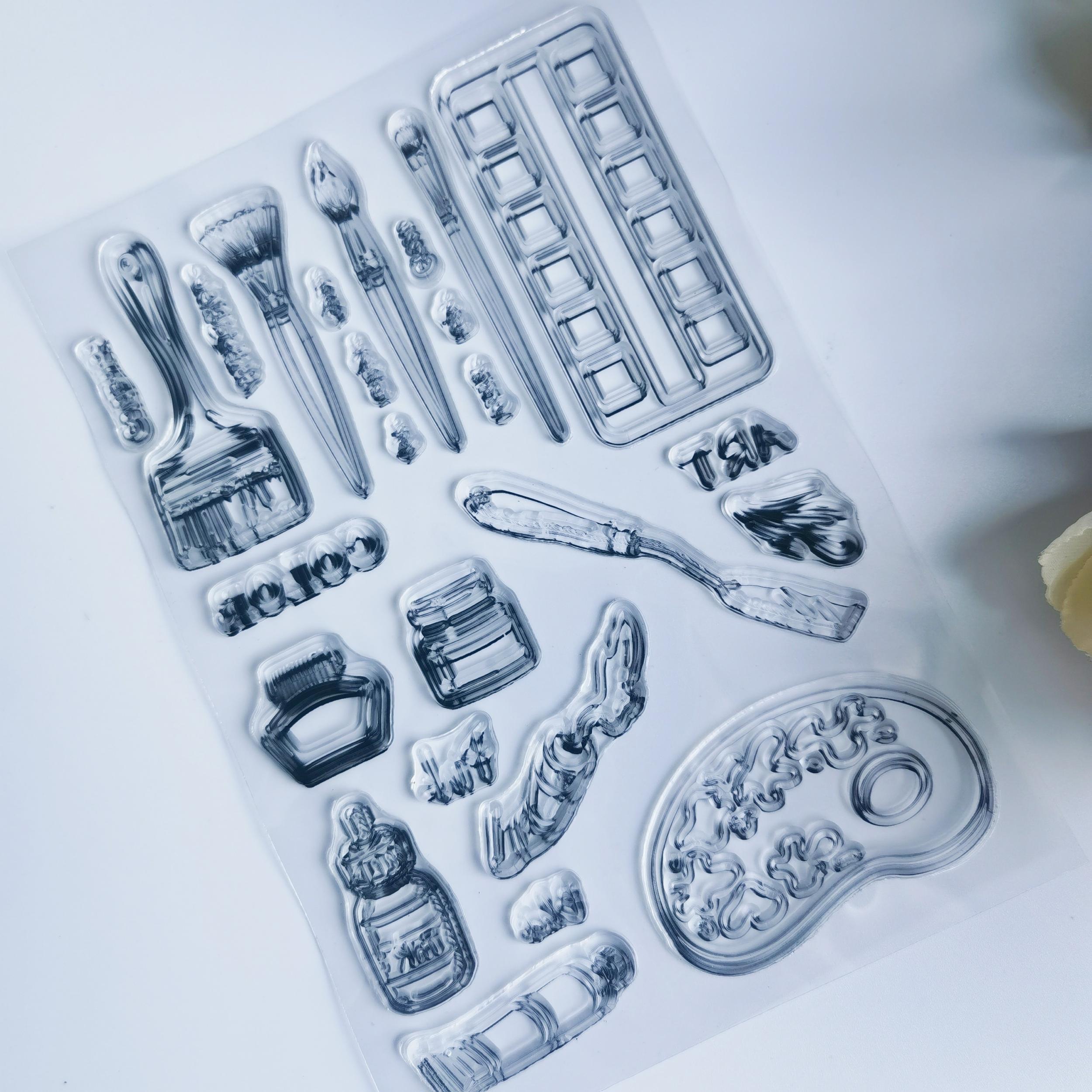 Cartoon Stamp Set for Students, Scrapbook Album, DIY Crafts