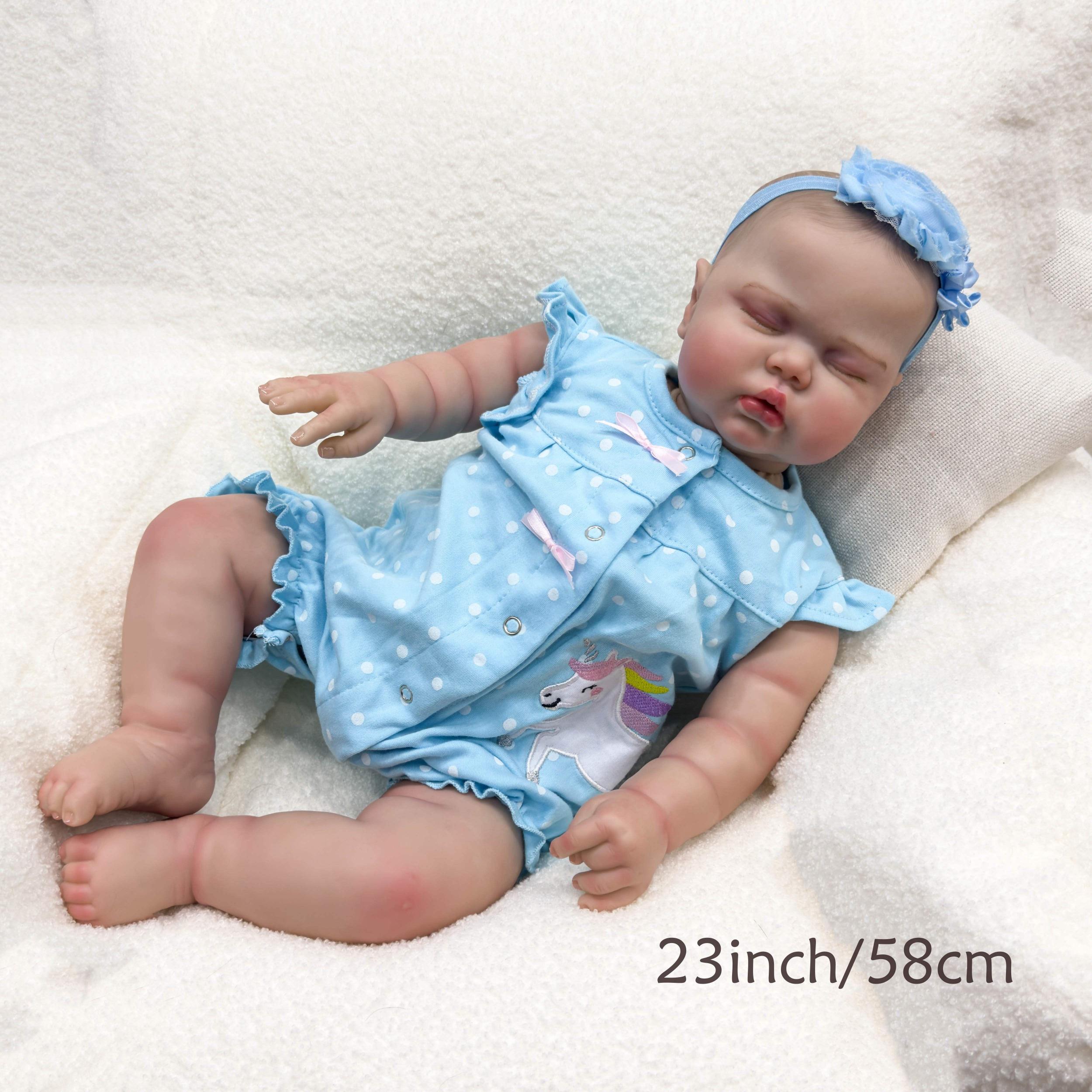 Pickle Youngsters Reborn Doll Unicorn Dress Soft Body Hand Rooted Hair