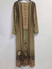 Boho Dress Women's Plus Paisley Print Maxi Dress