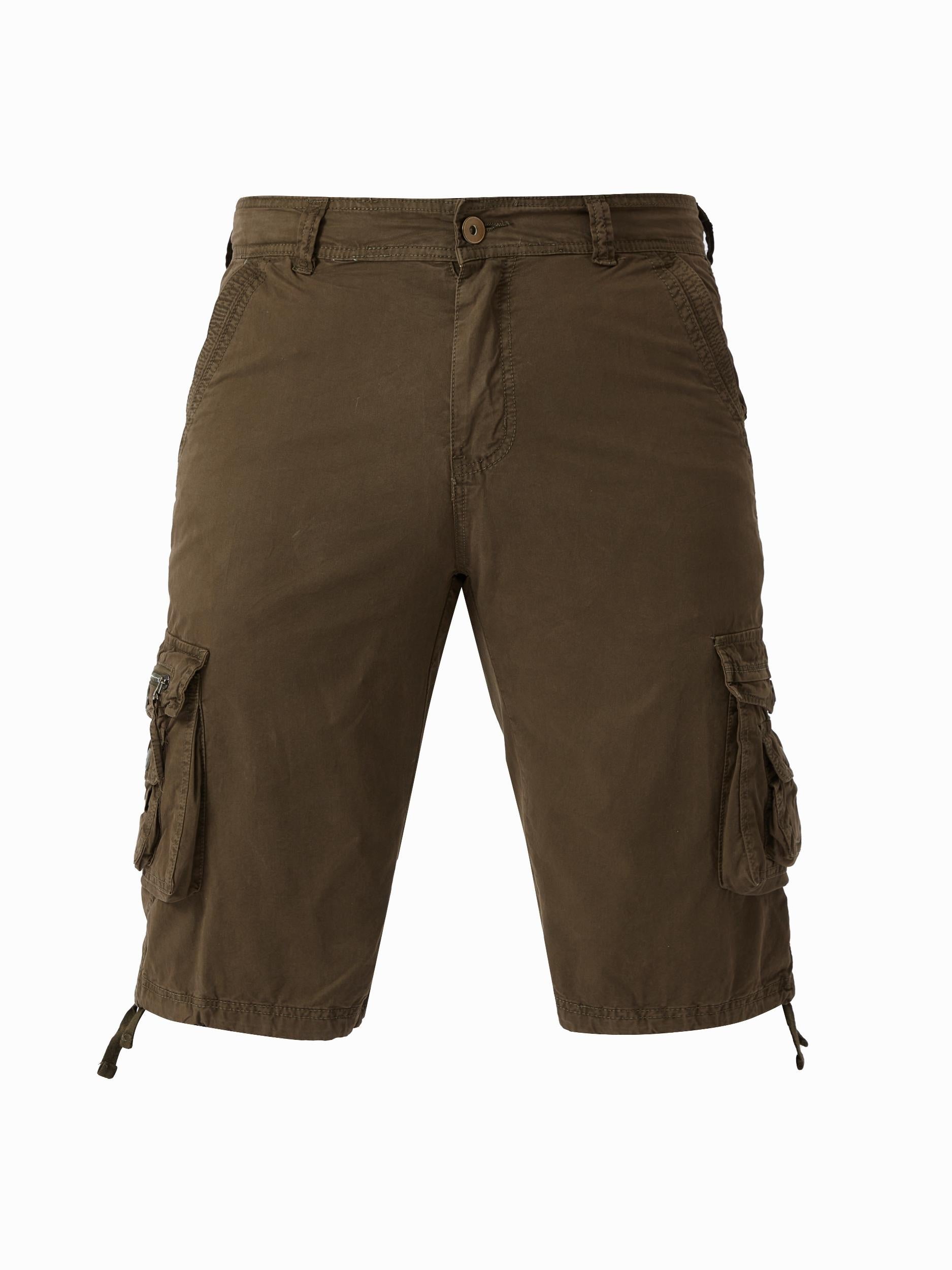 Breathable Men's Cargo Short Pants Lightweight Flap Pocket Loose Shorts