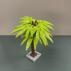 Coconut Palm Tree Beach Scene Building Blocks Set