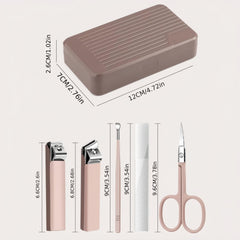 5pcs Nail Clippers Fingernail & Toenail Cutter Manicure Tool