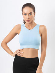 Mesh Sports Bra Breathable Shockproof Workout Tank Bra