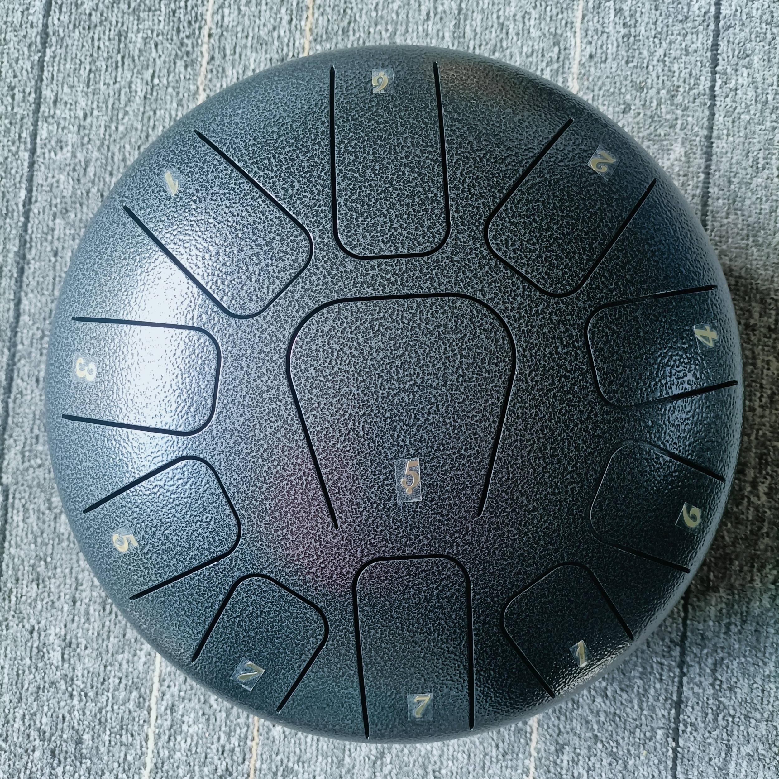 Steel Tongue Drum Percussion with Loud Hollow Sound - 25cm - 11 Tones