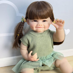 Raya Dimpled Girl Doll Waterproof Simulation Toy for Kids