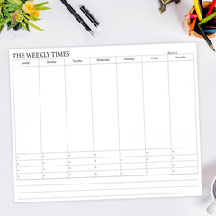 Trees 1pc Monthly Planner 27 21 Planning Pad Undated Desk Calendar