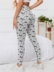 Bear Print Sports High Waist Yoga Leggings Fitness Running Workout Tight Pants