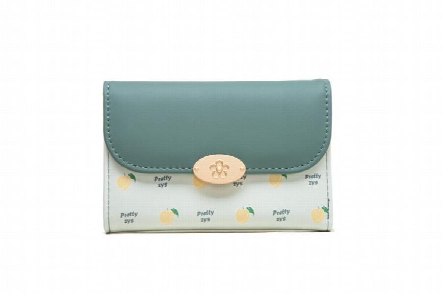 Purity Wallet Women's Medium Long Wallet Small Fresh Print