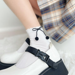 Women's Cherry Side Crew Socks