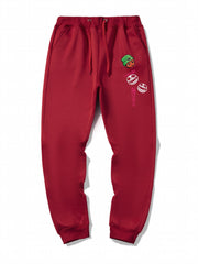 Men's Cartoon Print Jogger Sweatpants Drawstring Sport Pants