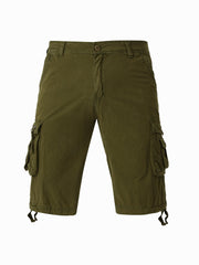 Breathable Men's Cargo Short Pants Lightweight Flap Pocket Loose Shorts
