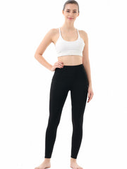 High Waist Yoga Leggings With Pockets Compression Gym Pants