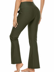 Flare Bootcut Yoga Pants High Waist with Pockets