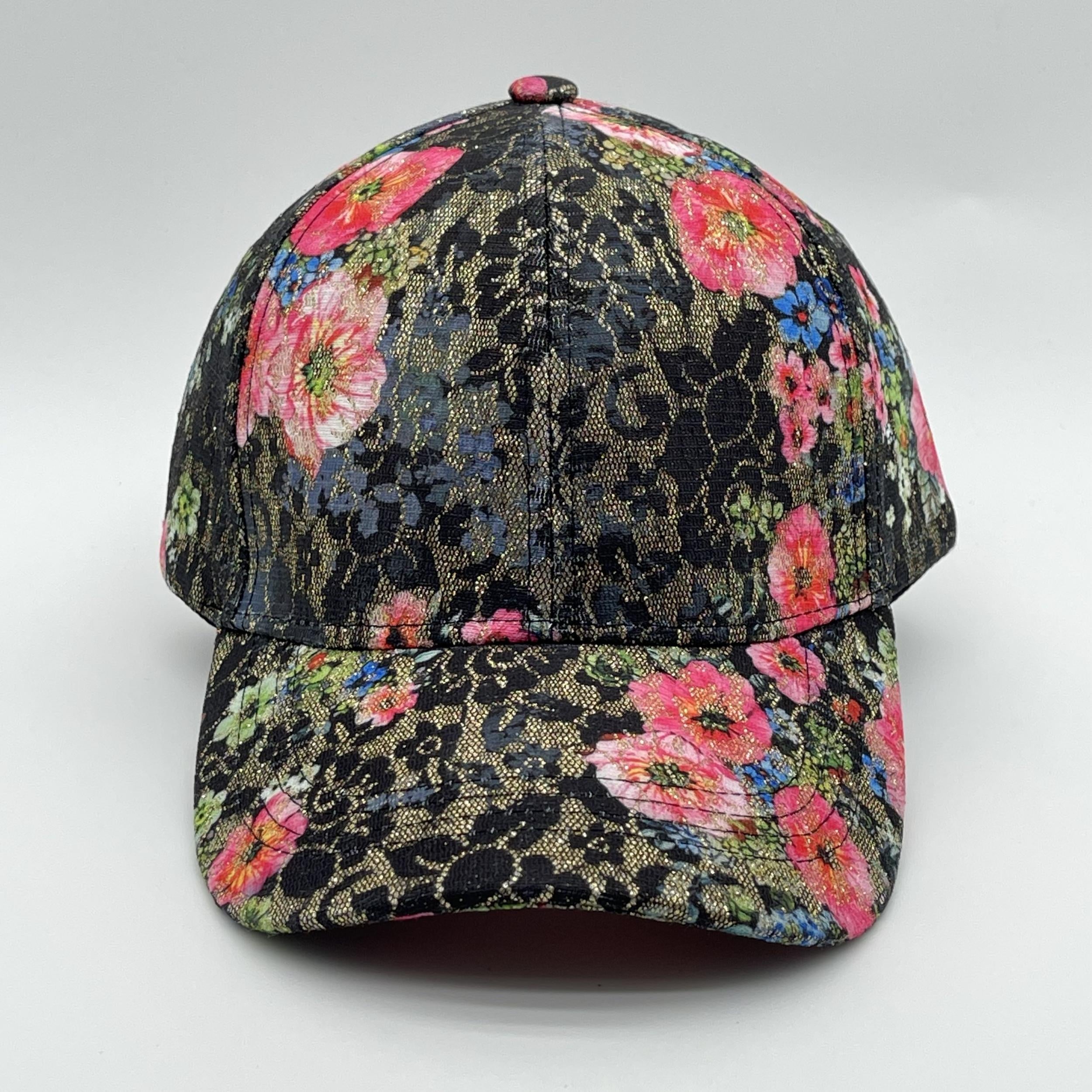 Vintage Floral Embroidered Baseball Cap for Women