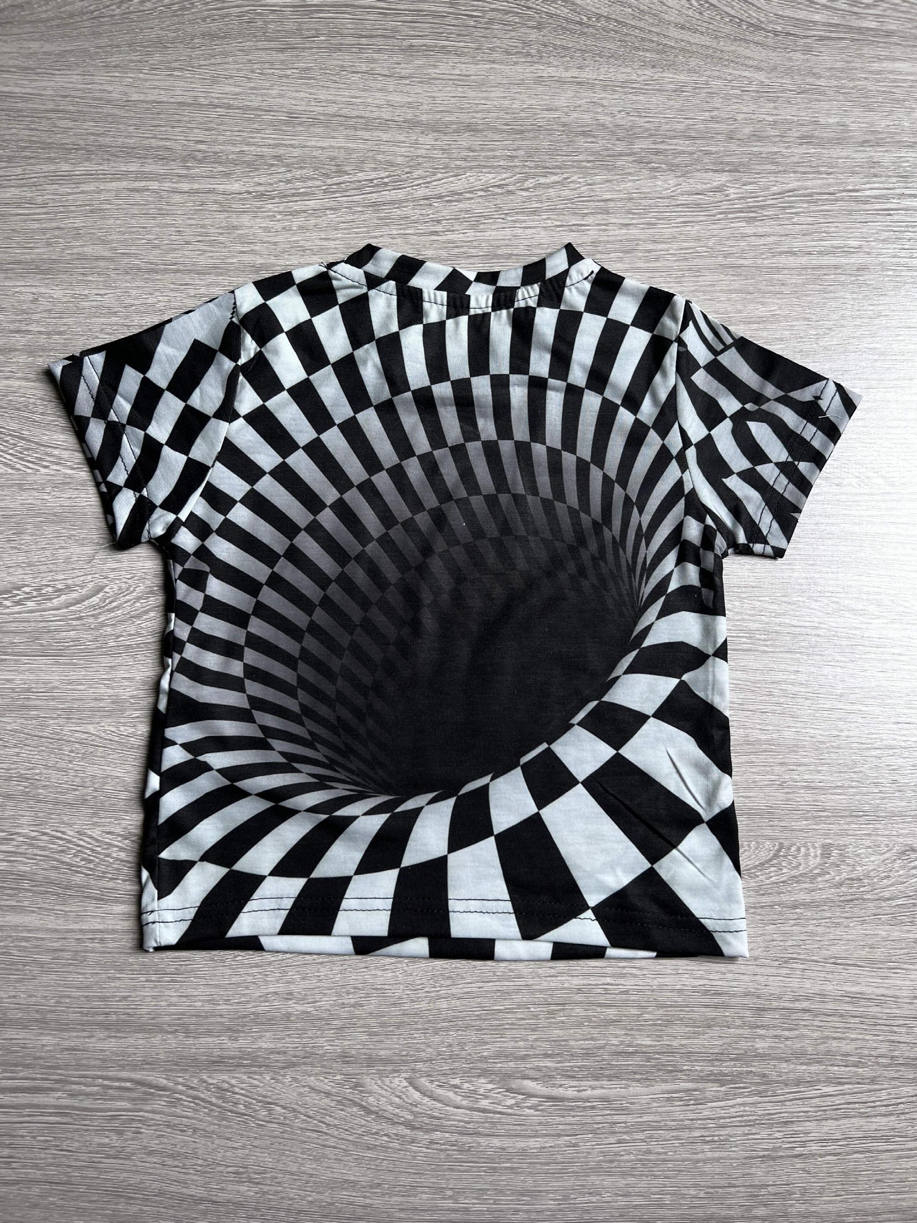 Boys 3D Vision Illusion T Shirt Breathable Casual Tee for Summer