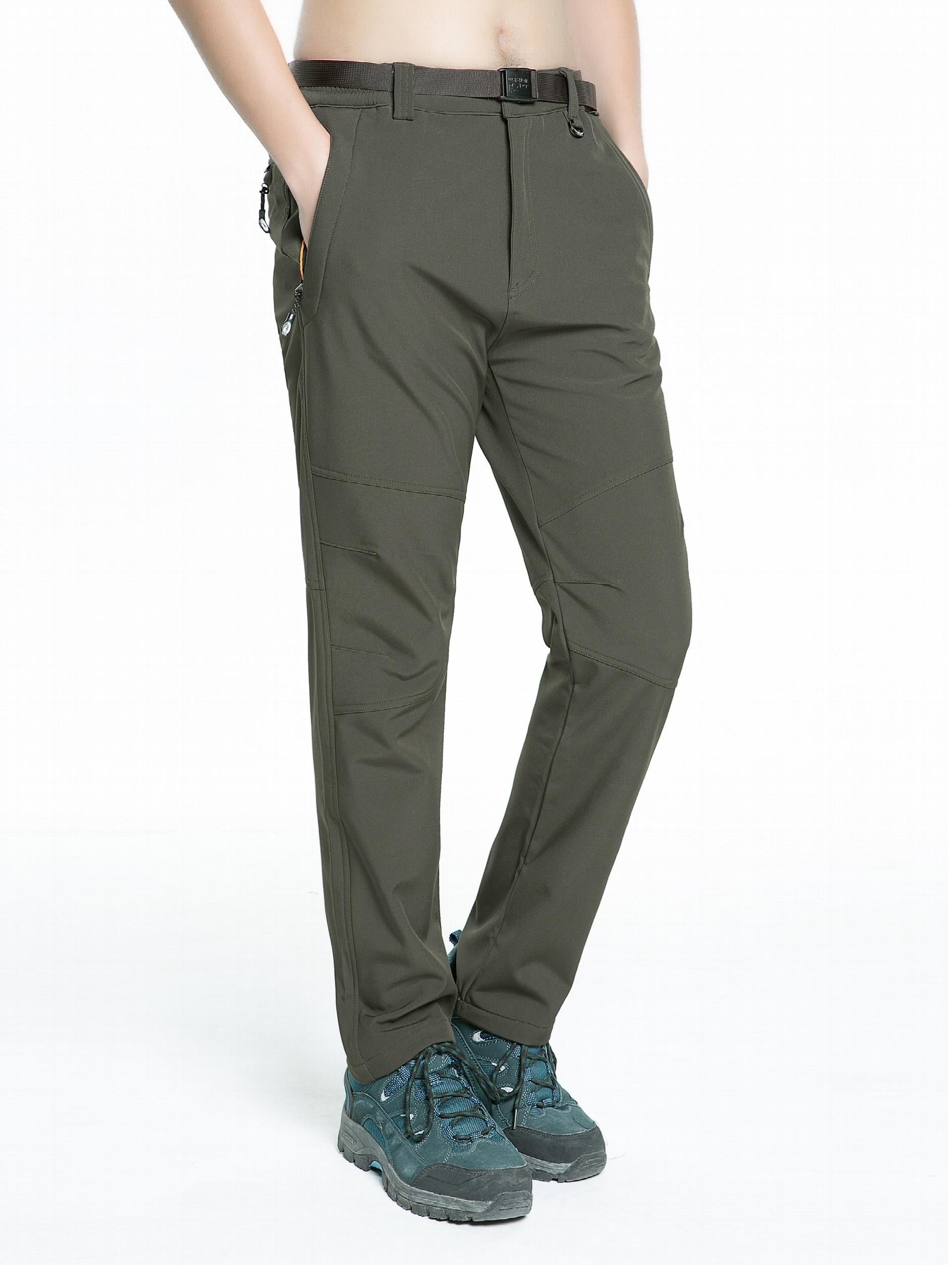 Unisex Thermal Ski Pants with Stretch & Windproof Fleece