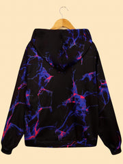 Tie Dye Sports Hooded Sweatshirt Street Casual Hoodie Women's Sporty Sweatshirt