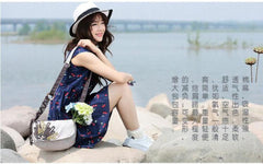 Lady Casual Shoulder Bag Woven Crossbody Tassel Small Circular Bag