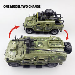 Camouflage Military Armored Vehicle Toy Model 140pcs