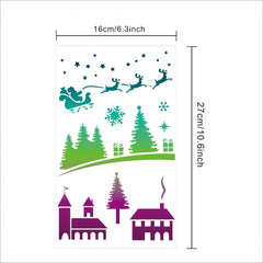 Christmas Painting Stencils Wall Decoration DIY Hand-painted Kids Graffiti