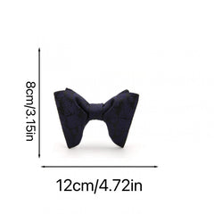 Patterned Bow Tie Wedding Groom Man Suit Dress Evening Reception High end