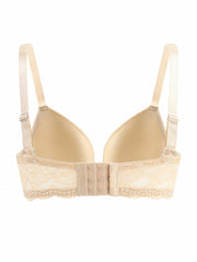 Bra Women's Plus Smooth Lace Full Cover Padded Bralette